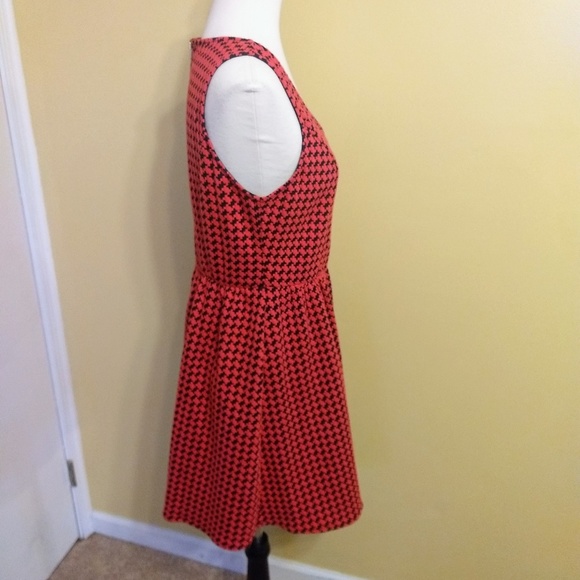 Collective Concepts houndstooth stretchy cotton blend dress sz LG - Picture 6 of 7